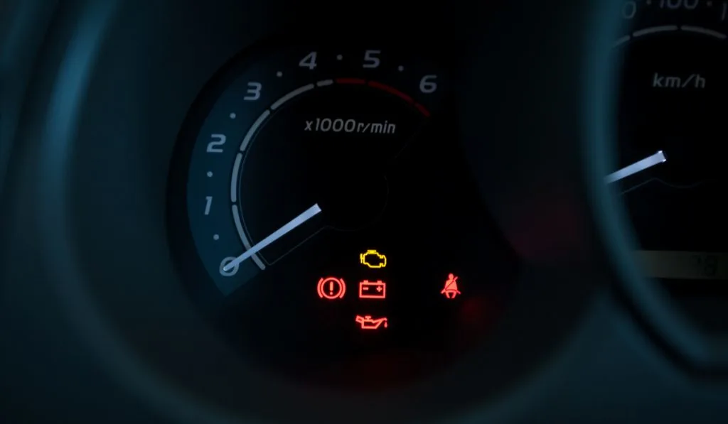 car dashboard engine icon