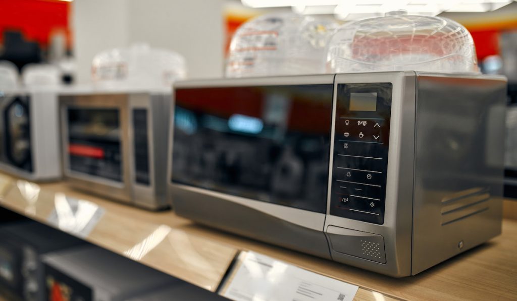 microwave oven in store
